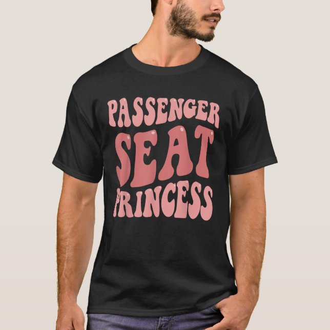 Passagerarsäte Princess Groovy Funny Girlskompis T T Shirt (Framsida)