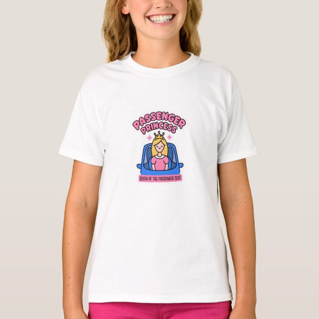 Passagerarsätets drottning t shirt (Framsida)