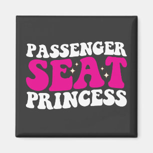 Passagerarsätets Prinsessa Flickan Bil Groovy Retr Magnet