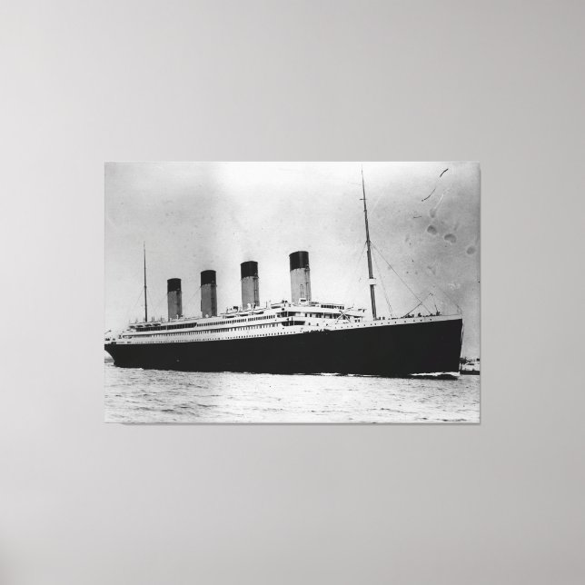 Passagerarstyrfartyg RMS Titanic Canvastryck (Framsida)