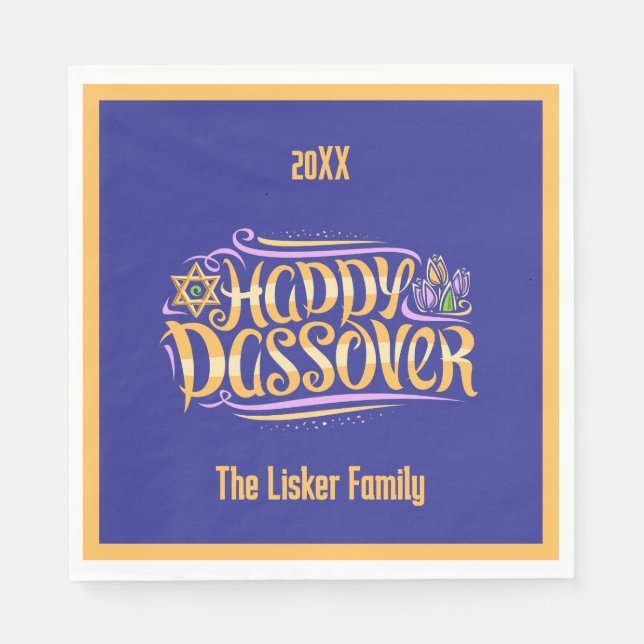 Passah-familj Pappersservett (Framsidan)