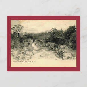 Passaic River, Little Falls NJ Vintage Vykort