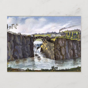 Passaiska falls i New jersey, bra konsmålning Vykort