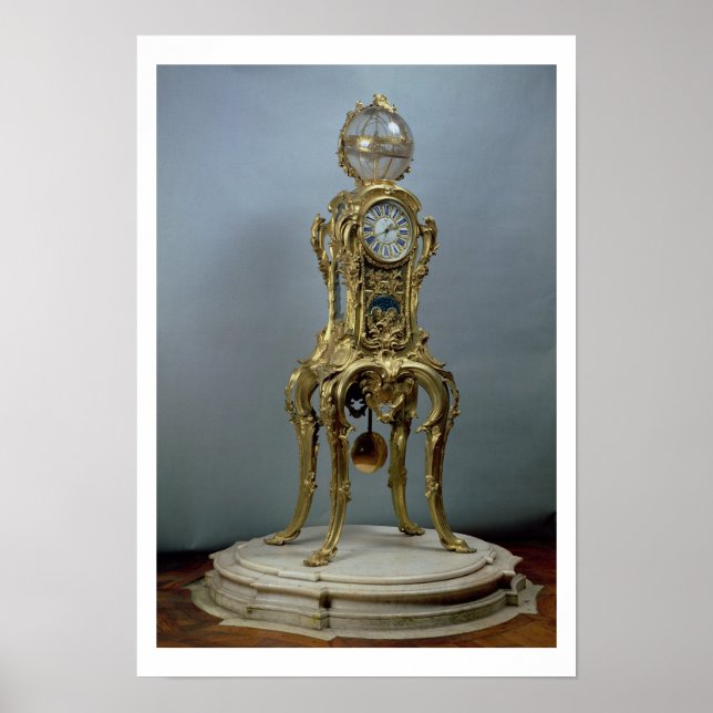 Passament astronomisk klocka tillverkad av Jacques Poster (Framsidan)