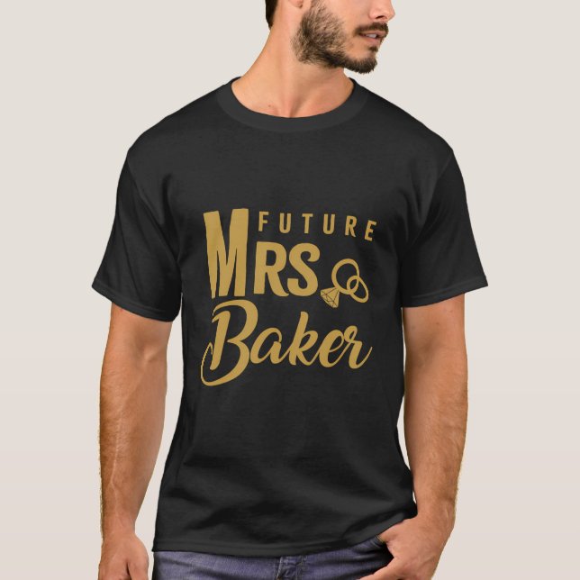 Passande Förlovningspresent För Kvinnor Brud Framt T Shirt (Framsida)