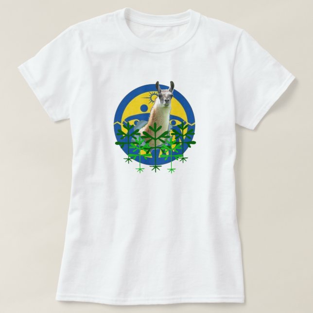 Passande "Llamas take Maseena" Tee (Design framsida)
