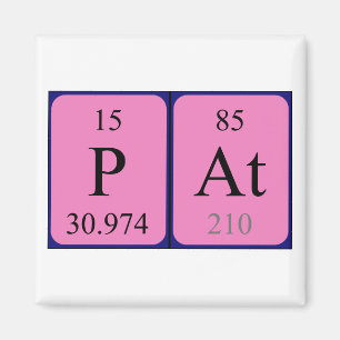 Passande periodisk bordnamnmagnet magnet