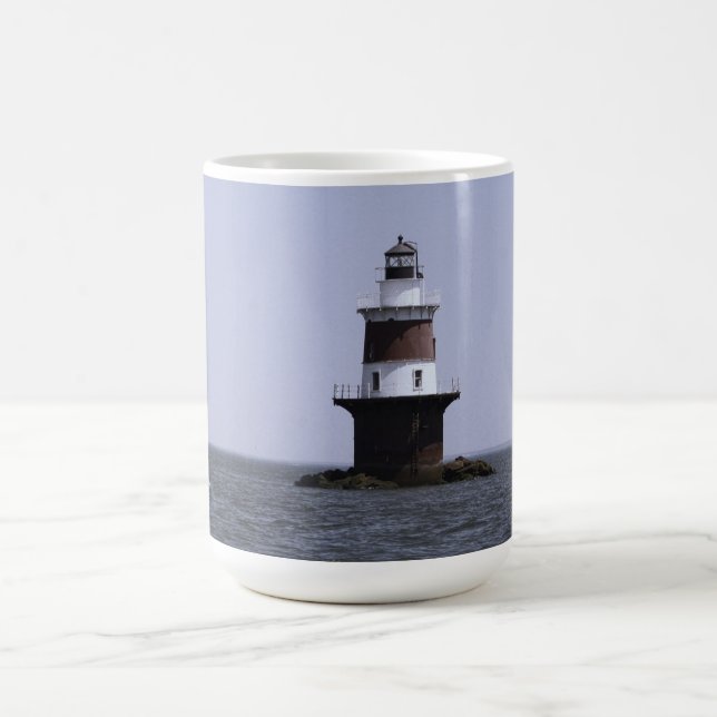 Passar av Pecks Ledge Lighthouse Mugg (Center)