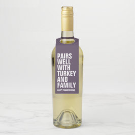 Passar bra ihop med roligt lila Thanksgiving-vin