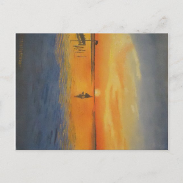 Passar in i en lågankomsttid (LBI Sunset) Vykort (Framsida)