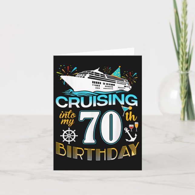 Passar in i min 70-åriga födelsedagsbesättning 70: kort (Framsida)