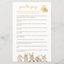 Passar priset Baby Shower Game - Bunny Rabbit