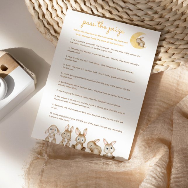 Passar priset Baby Shower Game - Bunny Rabbit (Skapare uppladdad)