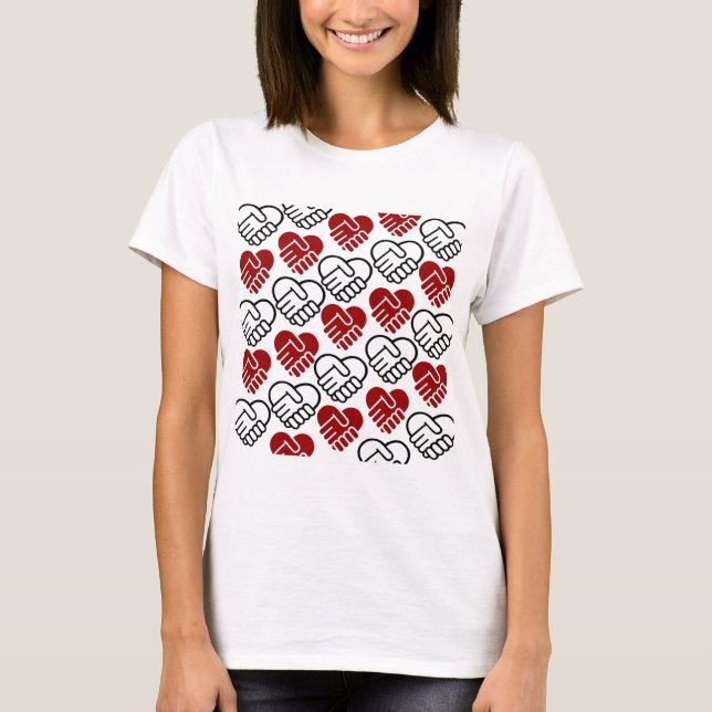 Passar T - Svart SCC som är röd & Tee Shirt (Framsida)