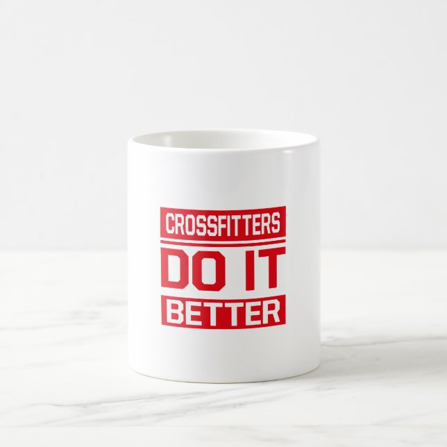 Passare gör det bättre - Crossfit Kaffemugg (Center)
