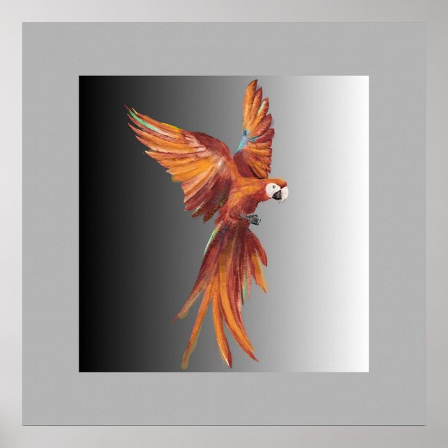 Pássaro Vermelho Poster (Framsidan)