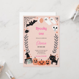 PASSAT EN ROSA HALLOWEEN-INBJUDAN INBJUDNINGAR