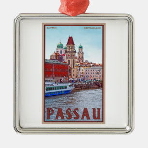 Passau - Donau strand Julgransprydnad Metall