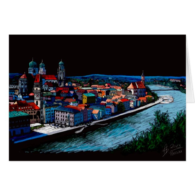 Passau Hälsningskort (Framsidan Horizontal)