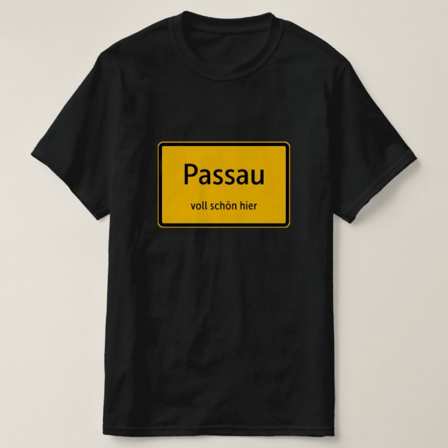 Passau Herren Männer T-Shirt Tshirt Shirt (Design framsida)