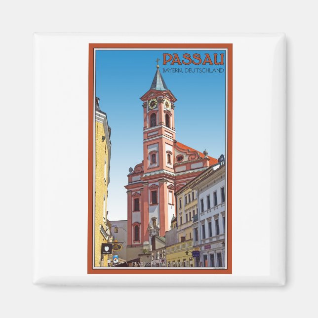 Passau - Pfarrkirche St Paul Magnet (Framsidan)