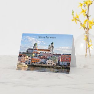 Passau, Tyskland cityscape-foto Kort