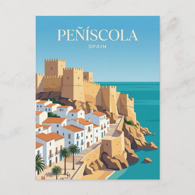 Passeig de la Drassana Spanien Vykort (Framsida)