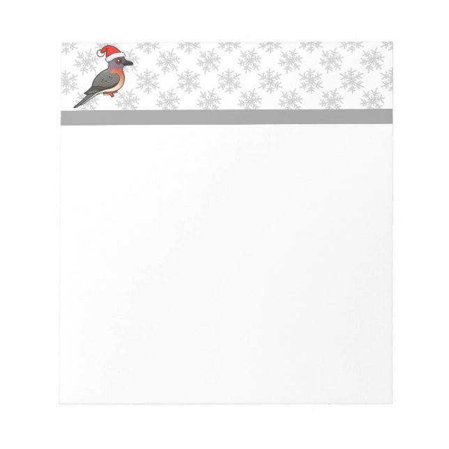 Passenger Pigeon Santa Anteckningsblock (Framsida)