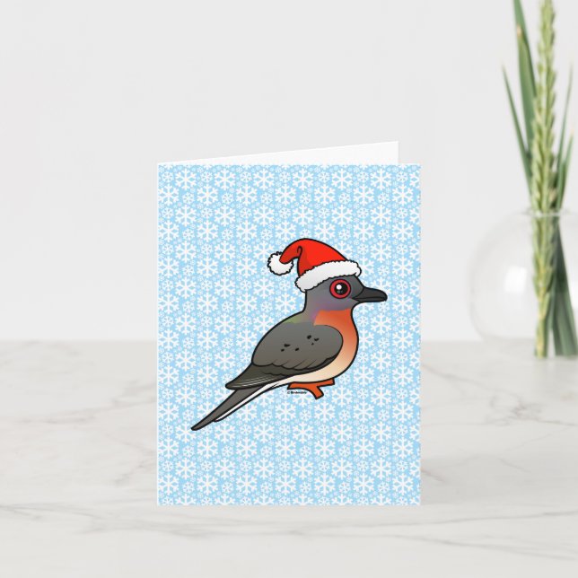 Passenger Pigeon Santa Helgkort (Framsida)