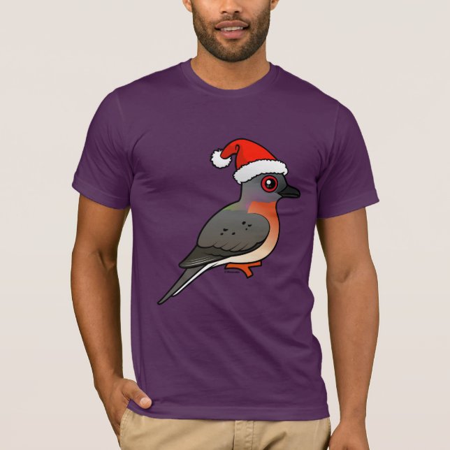 Passenger Pigeon Santa Tee Shirt (Framsida)