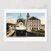 Passenger Steamer Juanita Lämnande Weitzel Lock