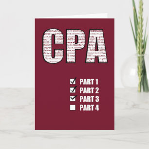Passera 3 grattis för delar CPA Kort