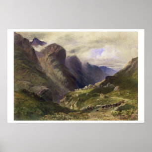 Passera av Glencoe, 1852 (w/c) Poster
