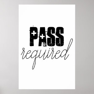 passera den vägg som krävs för att poster till sko