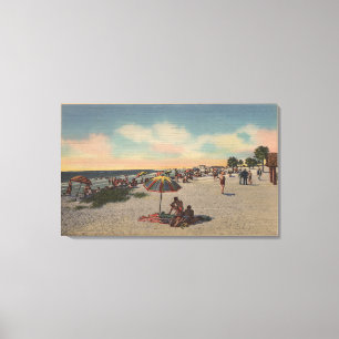Passera-en-Skyddsgaller strand, Florida - Canvastryck