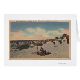 Passera-en-Skyddsgaller strand, Florida - Hälsningskort