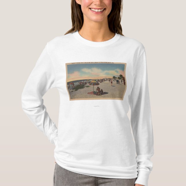 Passera-en-Skyddsgaller strand, Florida - Tee (Framsida)