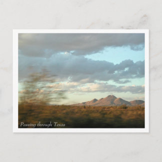 Passera till och med den Texas vykortet Vykort