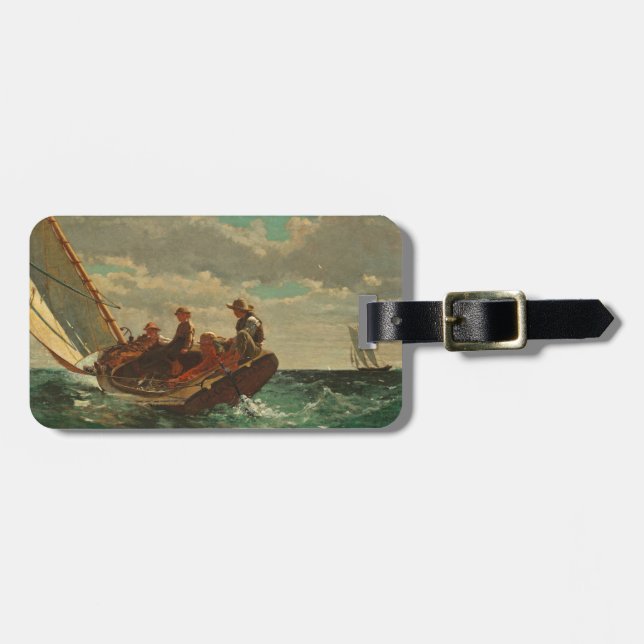 Passera upp (en medvind) 1873-76 bagagebricka (Horisontell Framsida)