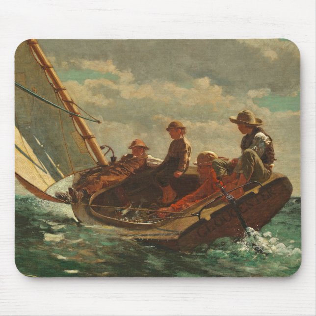 Passera upp (en medvind) 1873-76 musmatta (Framsidan)