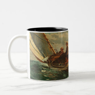 Passera upp (en medvind) 1873-76 Två-Tonad mugg