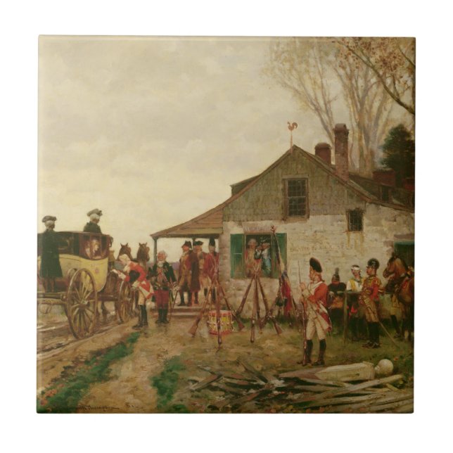 Passera utposten kakelplatta (Framsidan)