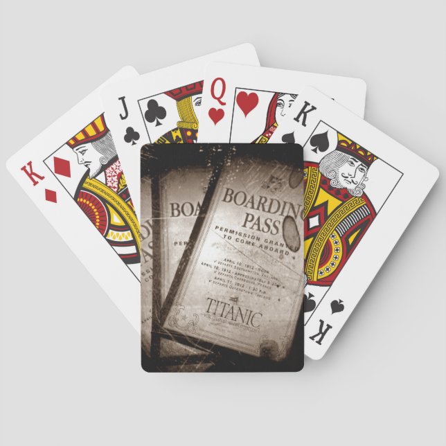 Passerar det Titanic logiet för RMS Spelkort (Baksidan)