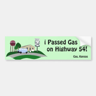 Passerat gasa på Hiway 54 Bildekal