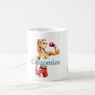 Passformad kvinnlig boxare Thunder_Cove Kaffemugg