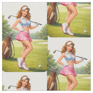 Passformad kvinnlig golfspelare Thunder_Cove Tyg