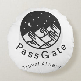 PassGate Travel alltid runda fyllning Rund Kudde