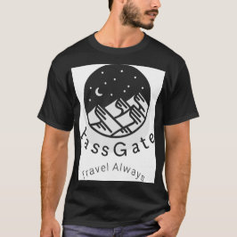 PassGate Travel Always Black Manar-Shirt T Shirt