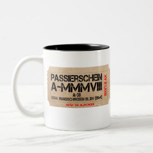 passierschein a38 3008 Två-Tonad mugg