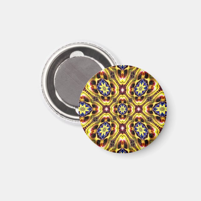 Passiflora Caerulea Pattern Magnet (Front/Back)